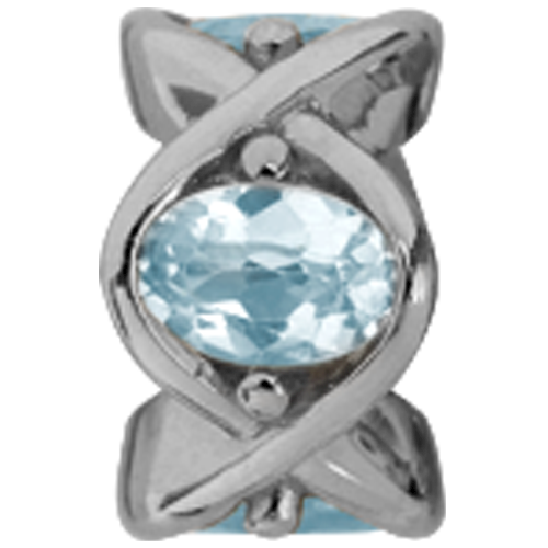 Image of Christina Collect Sky Topaz Heaven sølv charm